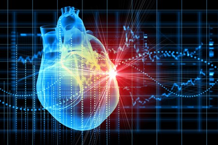 During a cardiac arrest, the heart's electrical system goes down, which stops the heart from beating.