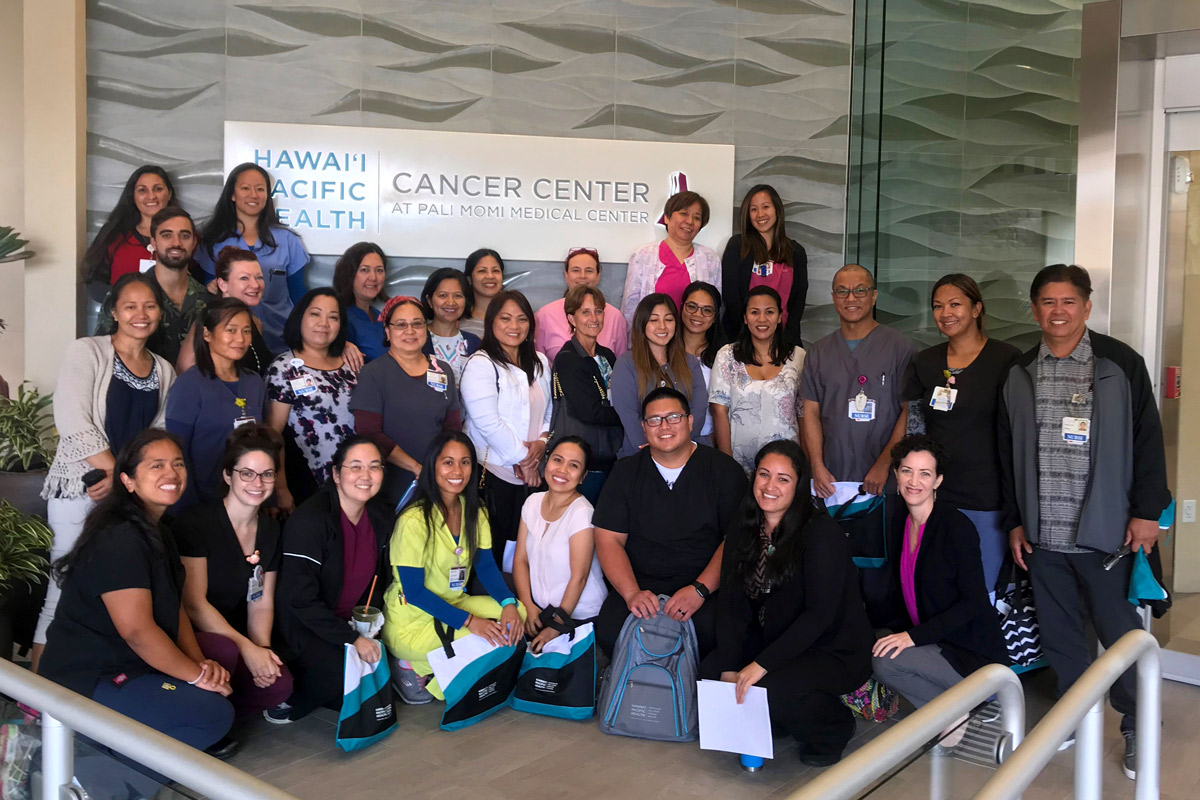 nurses from Pali Momi and Straub gather for annual competency training