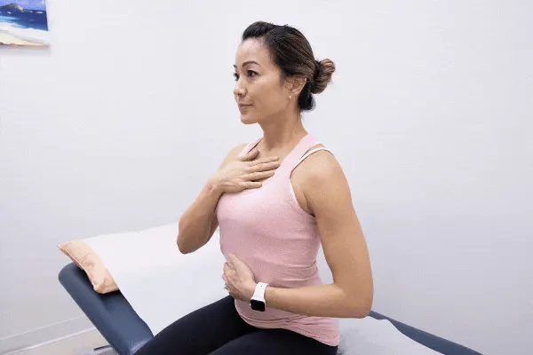 Animated gif showing Deep Breathing exercise.
