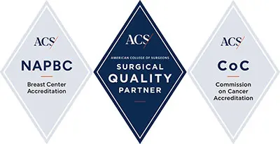 Logo of the Commission on Cancer Accreditation.