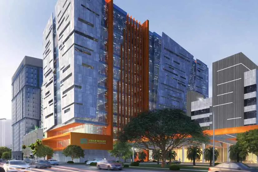 Artist rendering of the planned Straub Benioff Medical Center.